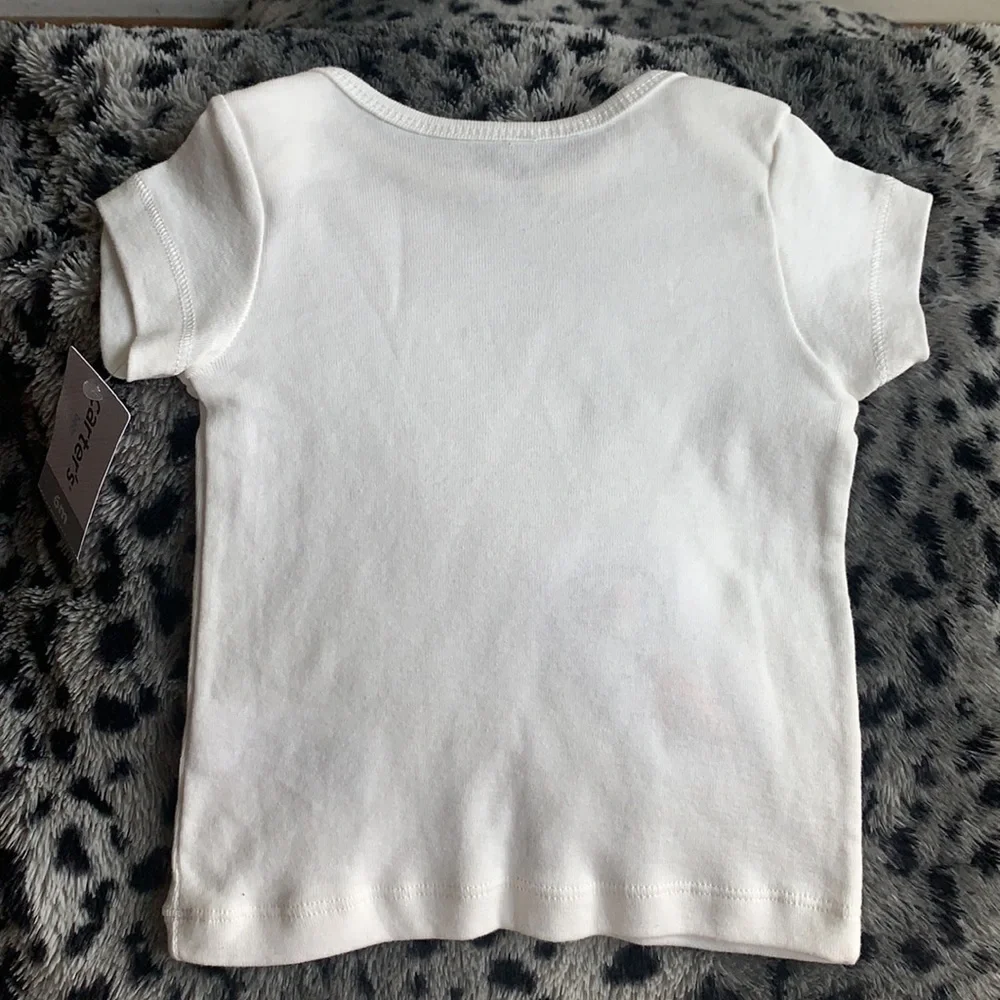 Carter’s Lion and Bird White Embroidered Top
